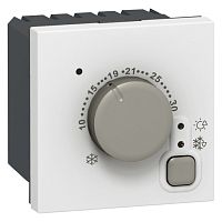 Электронный термостат - Программа Mosaic - от 5 до 30° C - 2 модуля - белый | код 076720 |  Legrand